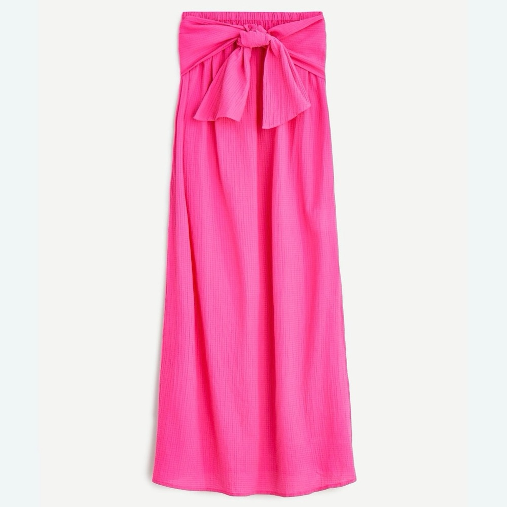 NEW J.CREW Strapless Bow-front Cover-up Dress - Size XS